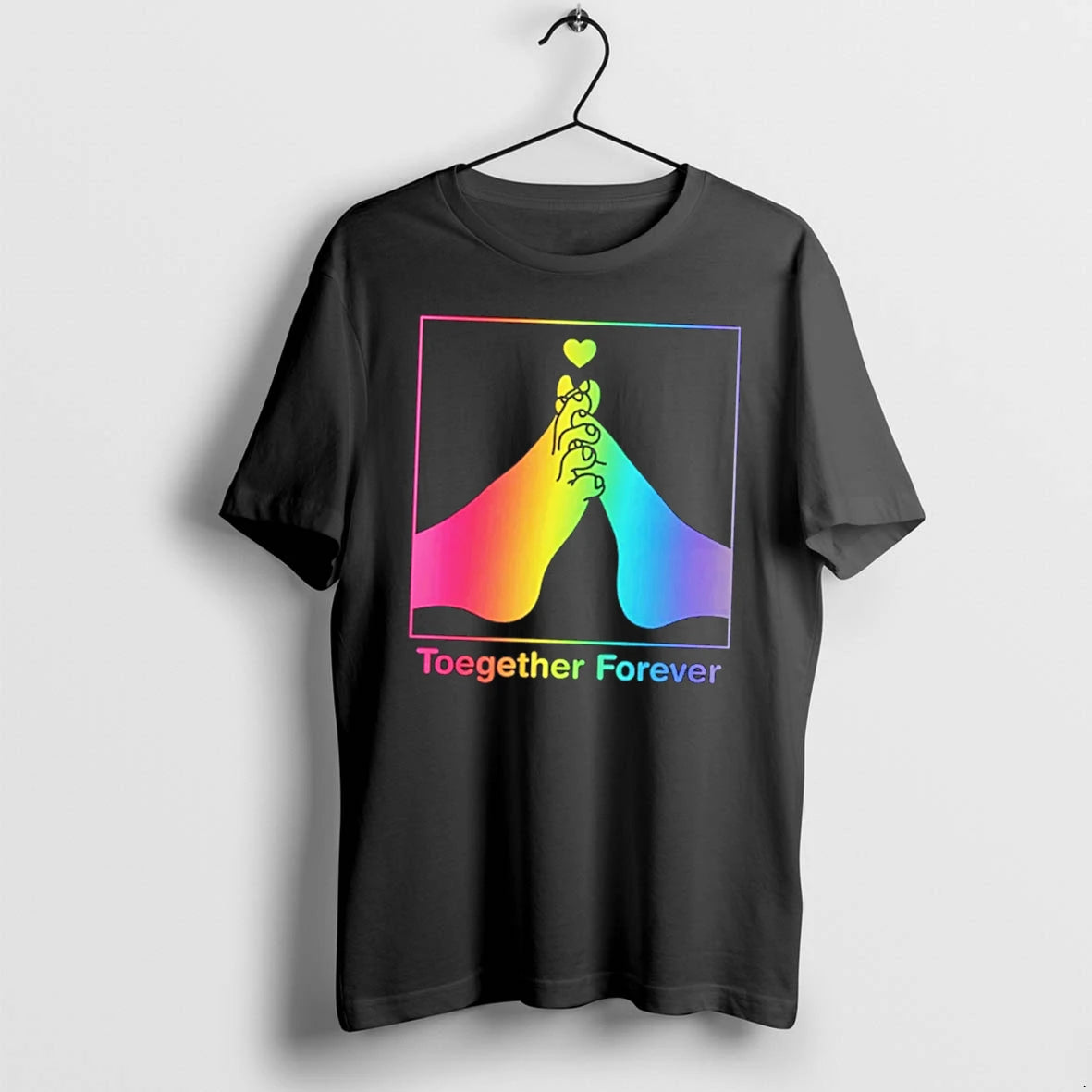 Officials Toegether Forever Rainbow Pride Tee Premium T Shirt