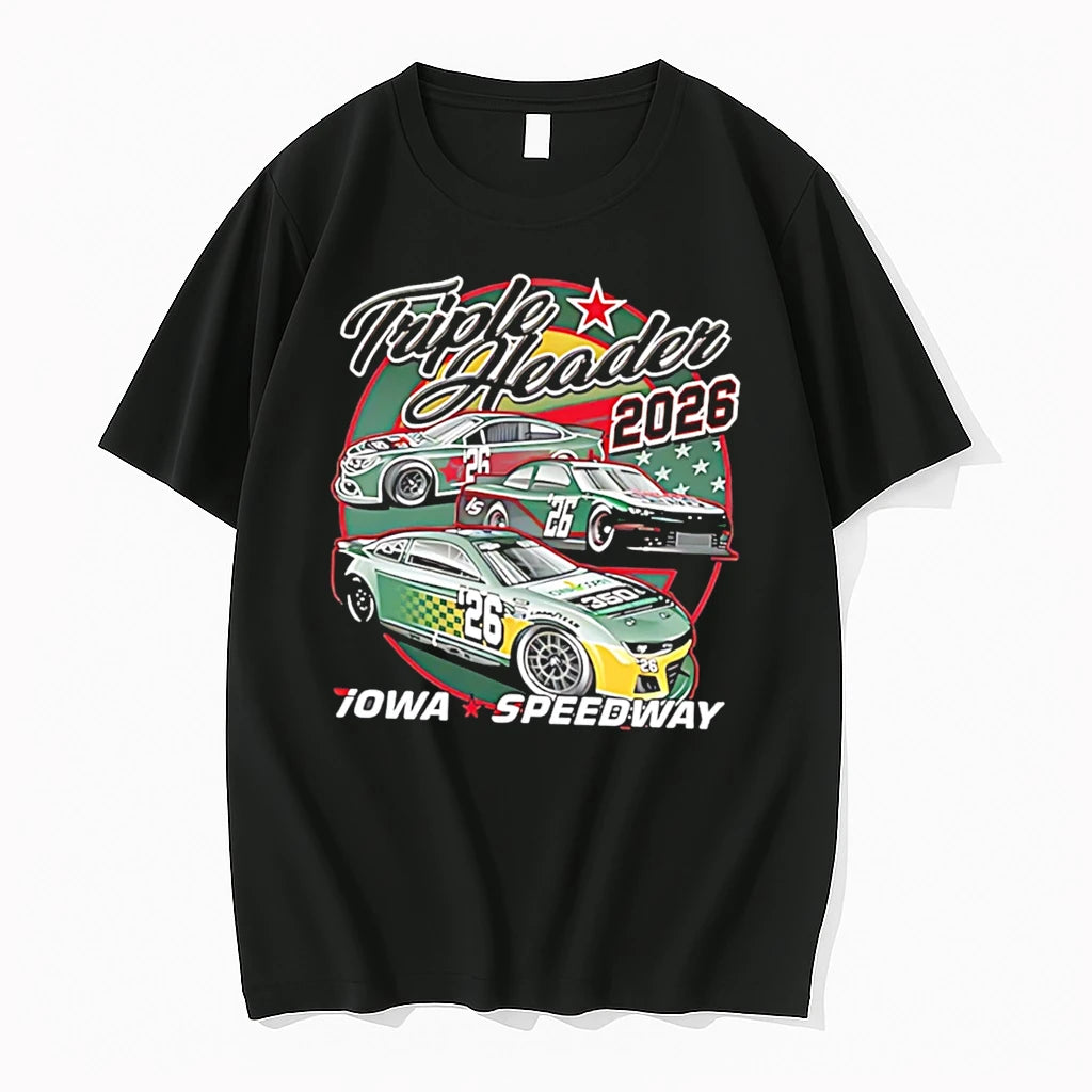 Officials Triple Header 2026 Iowa Speedway Nascar Tee Premium T Shirt