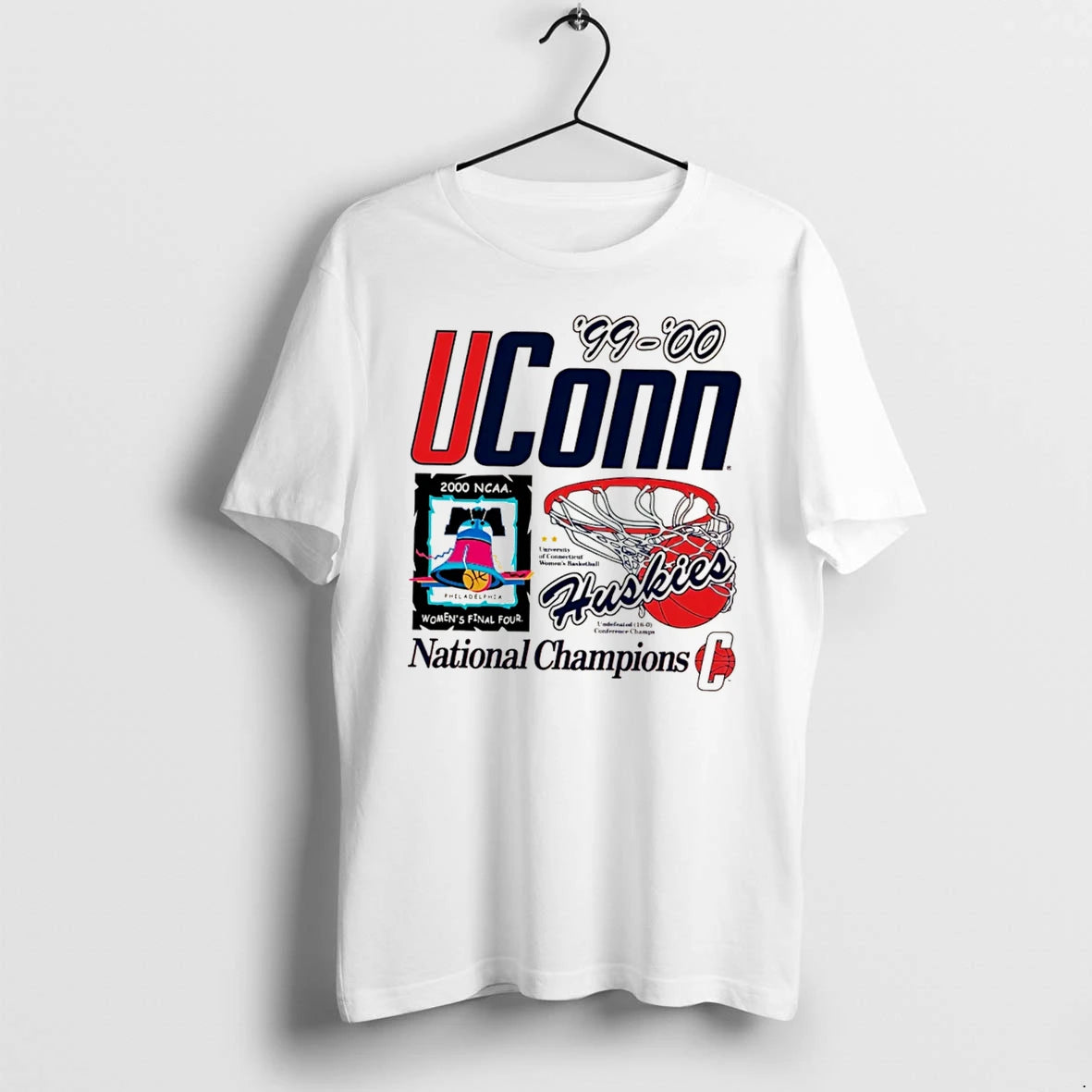 Officials Uconn Womens Basketball 2000 Ncaa Champions Tee Premium T Shirt