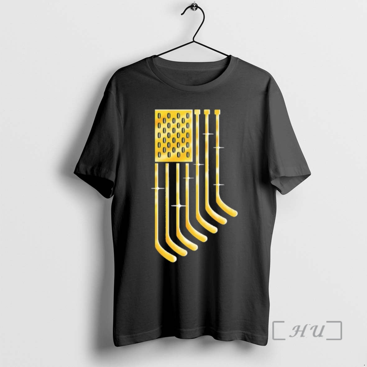 Officials Usa Hockey American Gold Flag