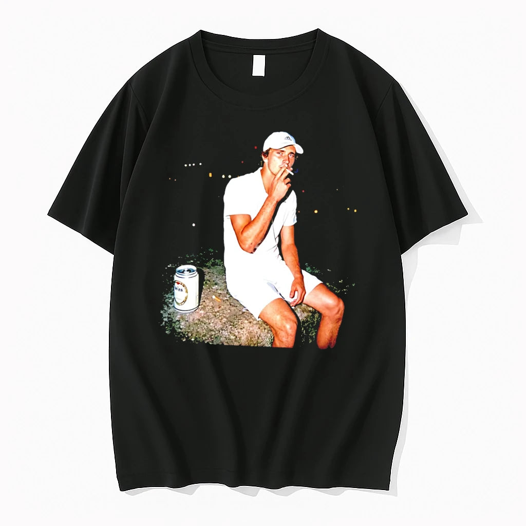 Officials Wimbledon 2026 Mens Singles Germany Alexander Zverev Smoking Tee Premium T Shirt