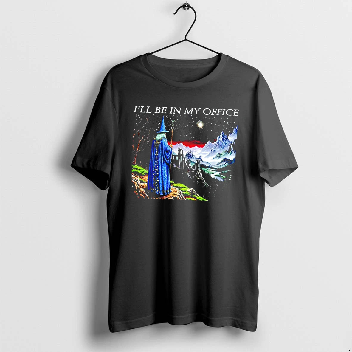 Officials Wizard Ill Be In My Office Fantasy Art Tee Premium T Shirt
