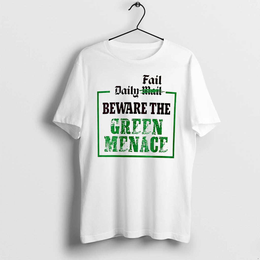 Officials Zack Polanski Daily Fail Beware The Green Menace Tee Premium T Shirt