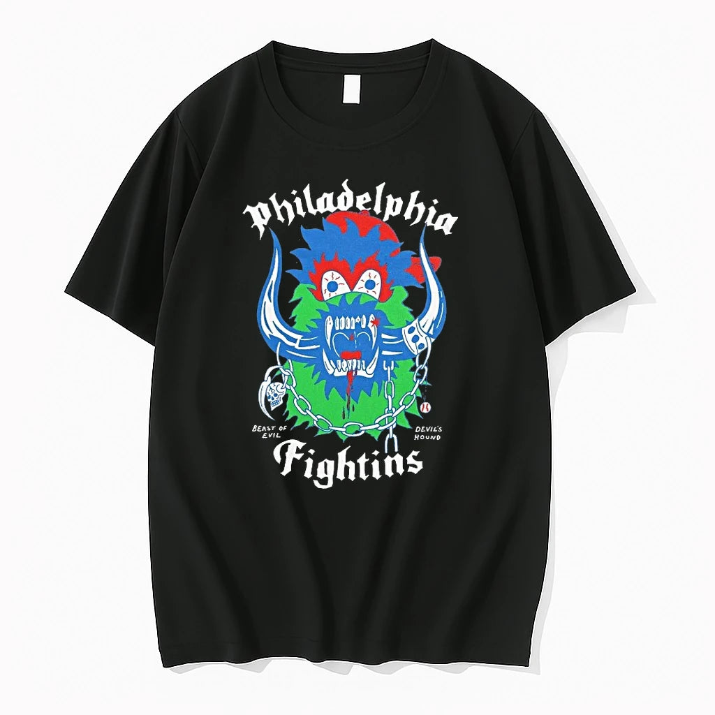 Officials Philadelphia Phillies Beast Of Evil Fightins Devils Hound Mascot Premium T Shirt