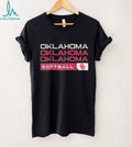 Oklahoma Sooners Softball Collegiate Stacked Text T Shirt