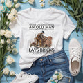 Old Man Bricklayer Construction Worker Retirement Shirt