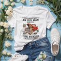 Old Man Mechanic Wrenching in His Seventies Vintage Classic Truck Shirt
