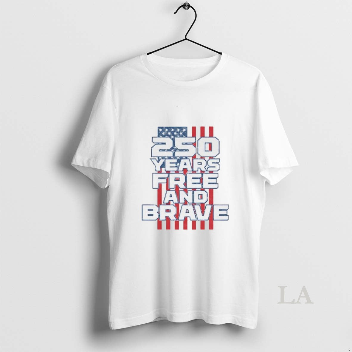 Original 250 Years Free And Brave American Flag