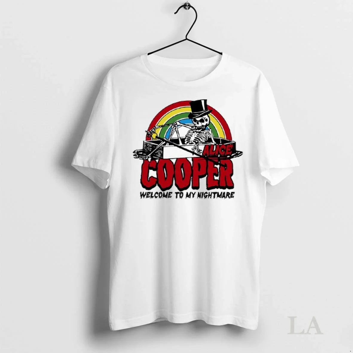Original Alice Cooper Welcome To My Rainbow Nightmare Halloween Ladies
