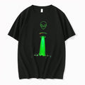 Original Alien Ufo Beaming Down On City Graphic Tee Tshirts Jpg