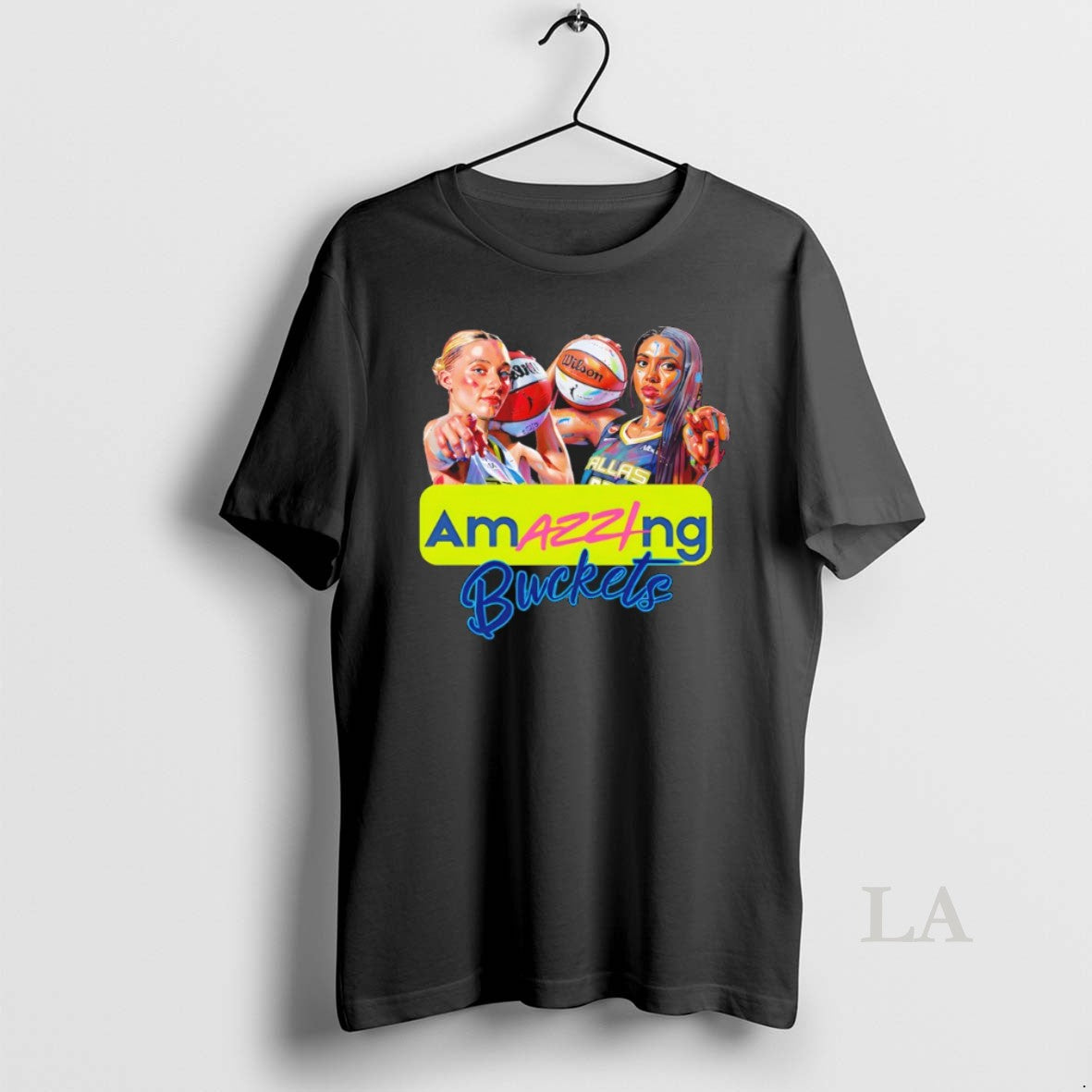 Original Amazzing Buckets Paige Bueckers And Azzi Fudd Wnba Dallas Wings Vintage