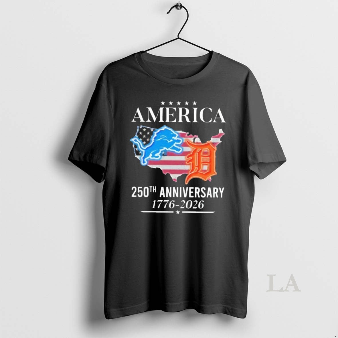 Original America Detroit Lions And Detroit Tigers 250th Anniversary 1776 2026