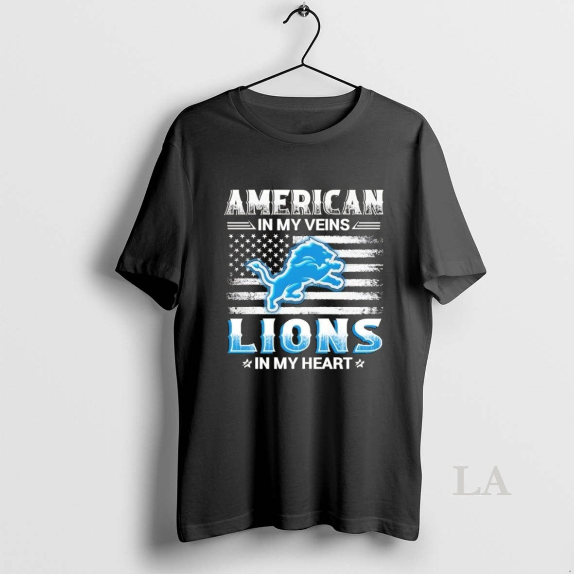 Original American In My Veins Detroit Lions In My Heart