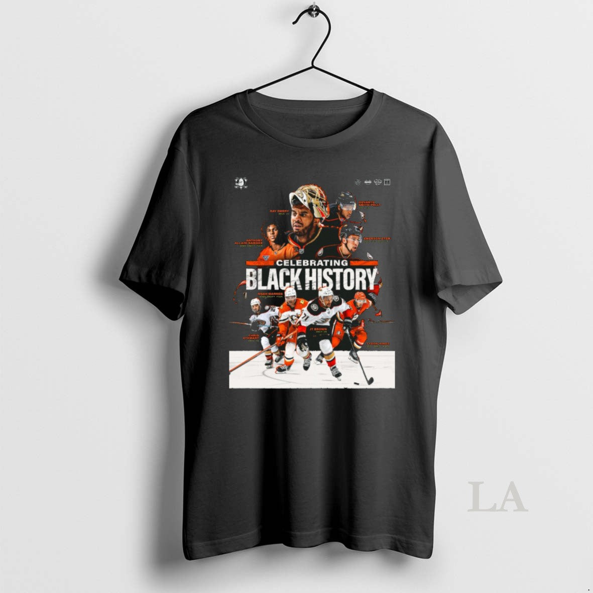 Original Anaheim Ducks Celebrating Black History Ray Emery Devante Smith Pelly Anthony Allain Samake