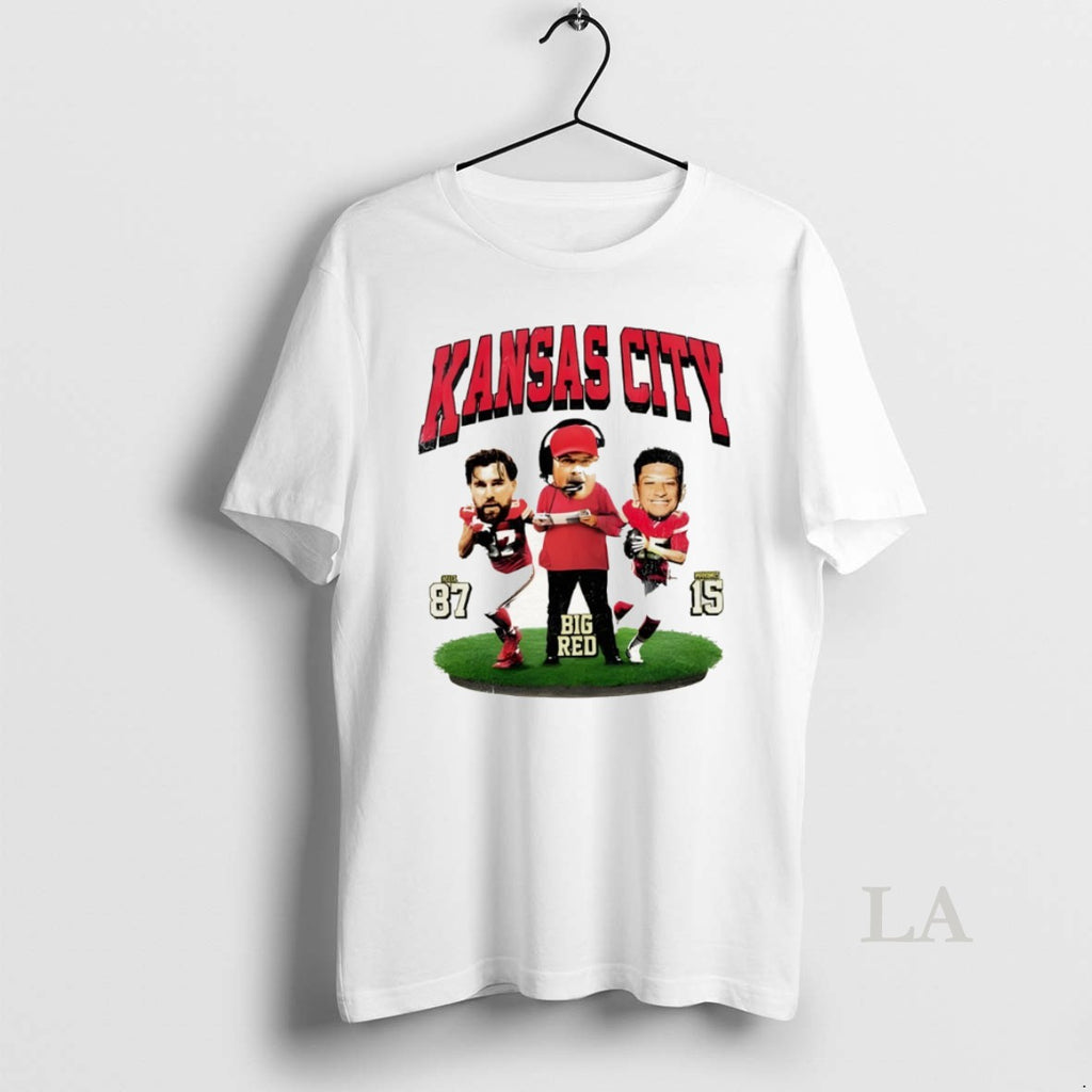 Original Andy Reid Travis Kelce Patrick Mahomes Kansas City Chiefs Big Red Football