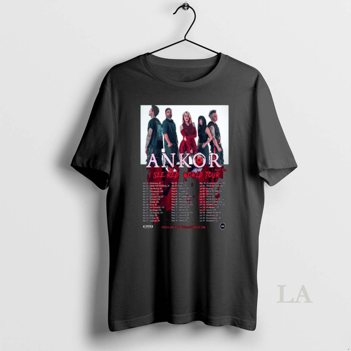 Original Ankor I See Red World Tour 2026