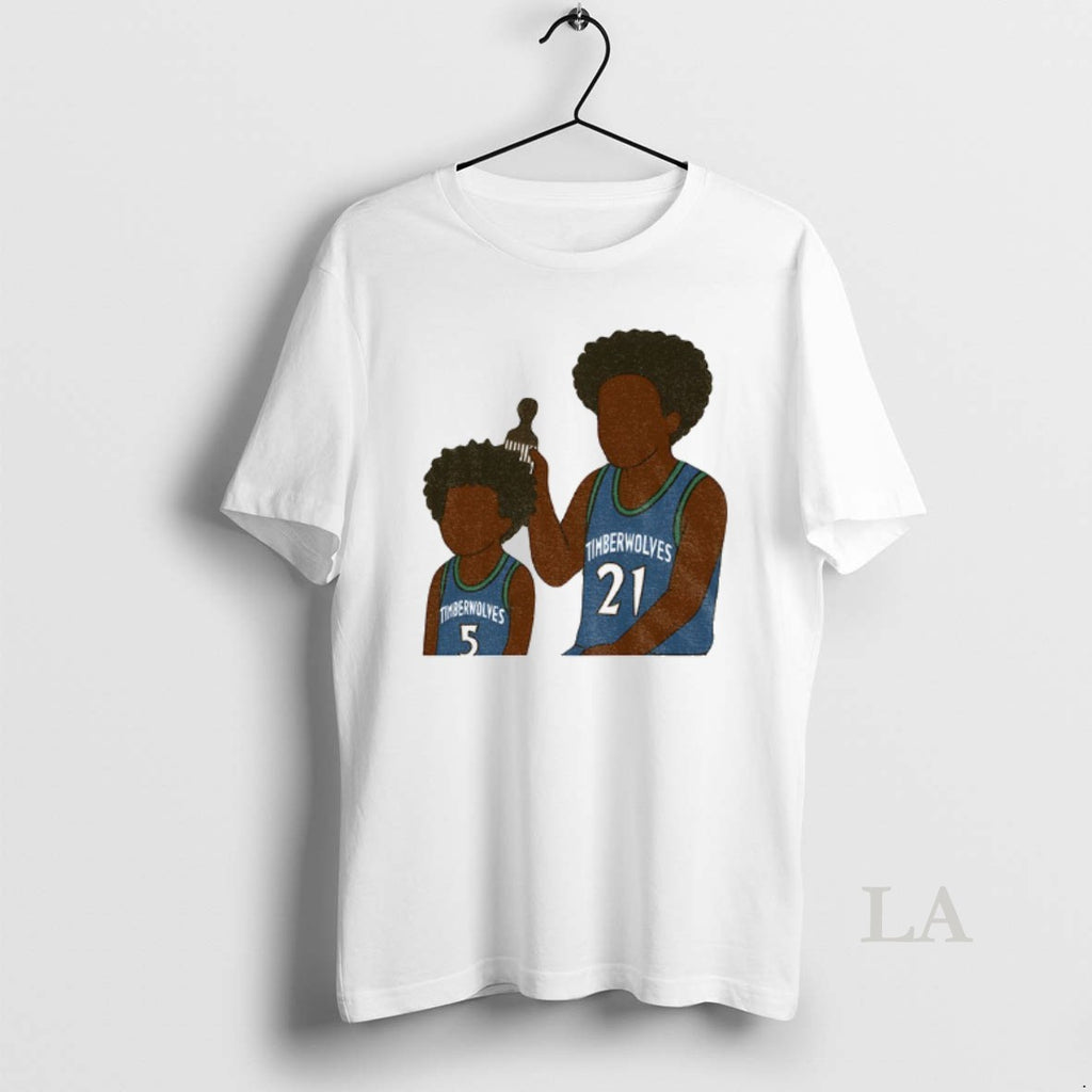 Original Anthony Edwards And Kevin Garnett Cartoon Minnesota Timberwolves Basketball Nba Playoffs