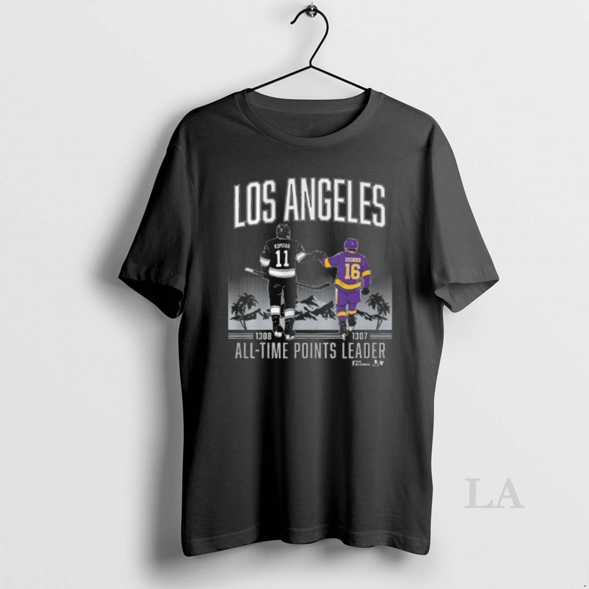 Original Anze Kopitar And Marcel Dionne Los Angeles All Time Points Leader
