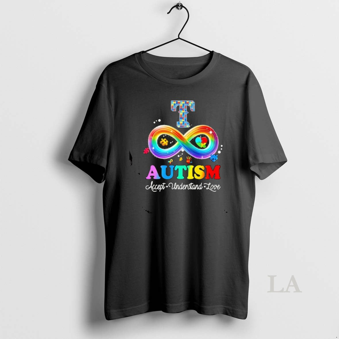 Original Autism Accept Understand Love Texas Rangers Baseball Logo