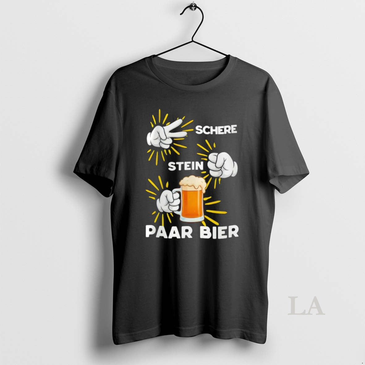 Original Bachelor Party Schere Stein Paar Bier