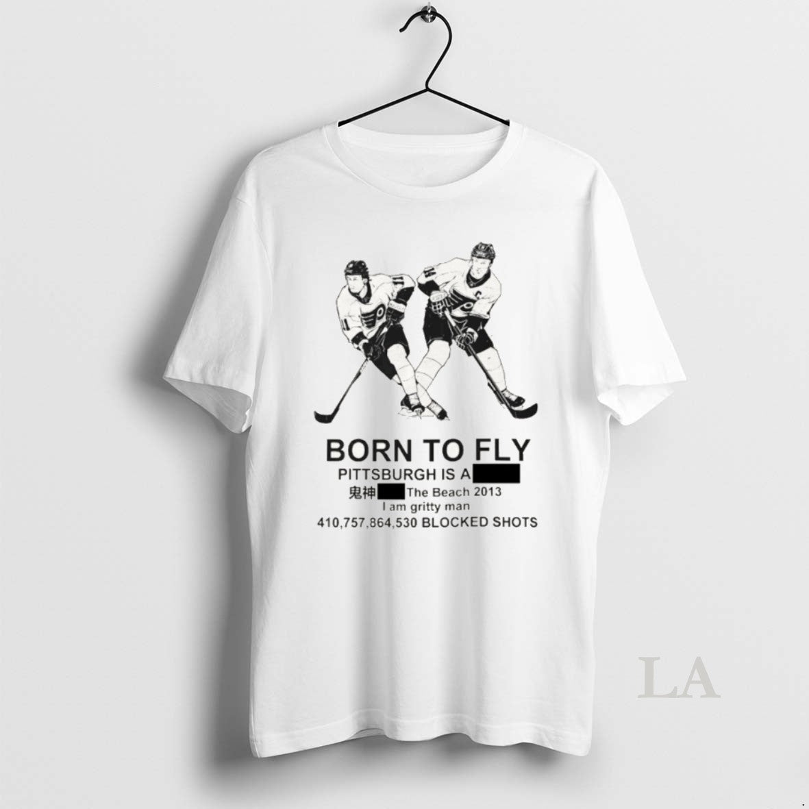Original Born To Fly Philadelphia Hockey Bootleg Style