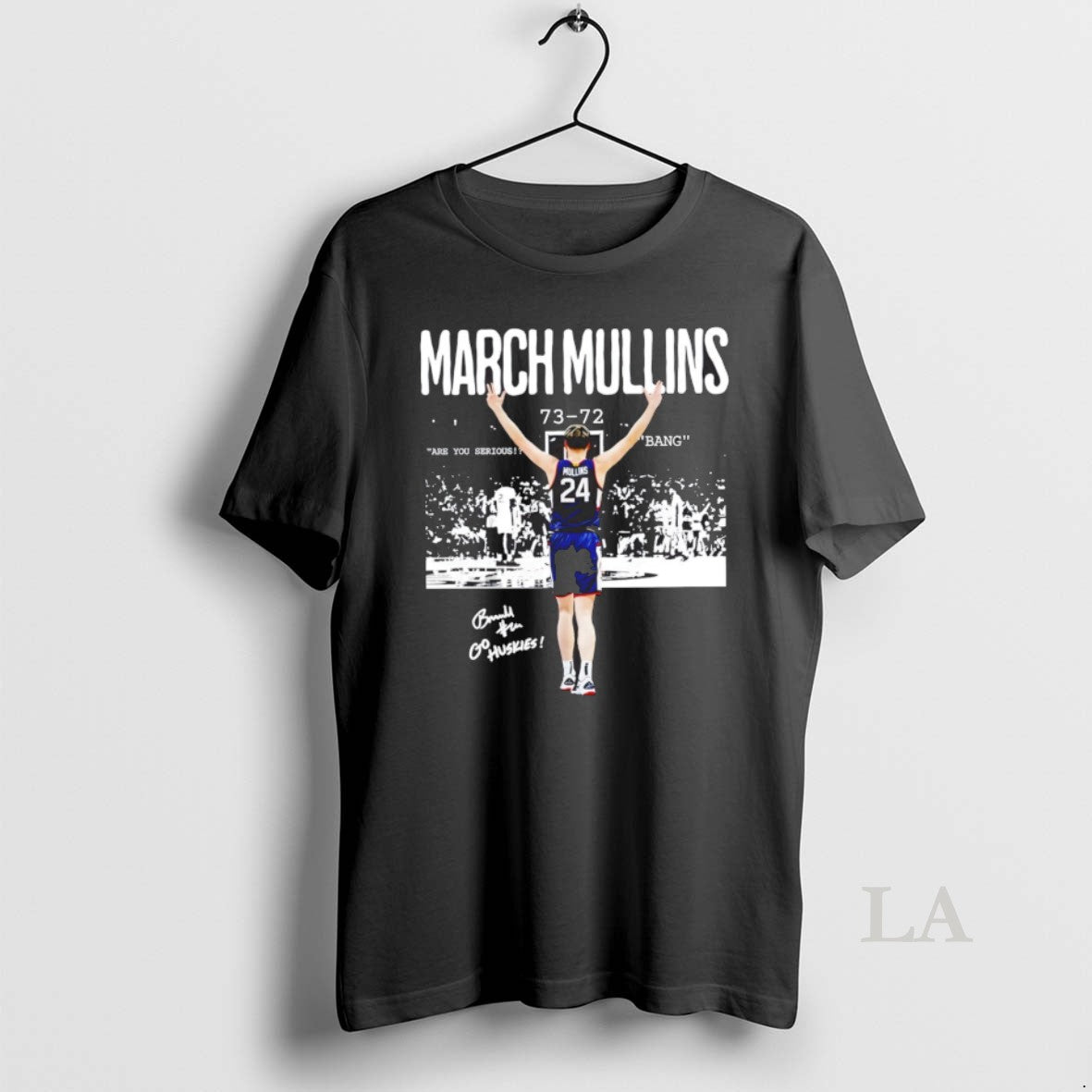 Original Braylon Mullins Uconn Huskies Basketball 73 72 Vs Duke Go Huskies Ncaa 2026