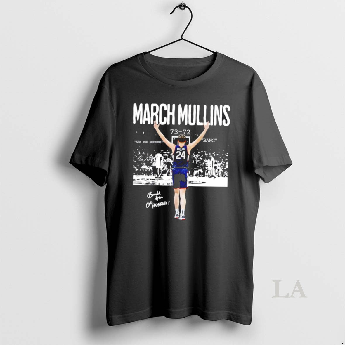 Original Braylon Mullins Uconn Huskies Basketball Go Huskies 73 72 Ncaa 2026 March Madness