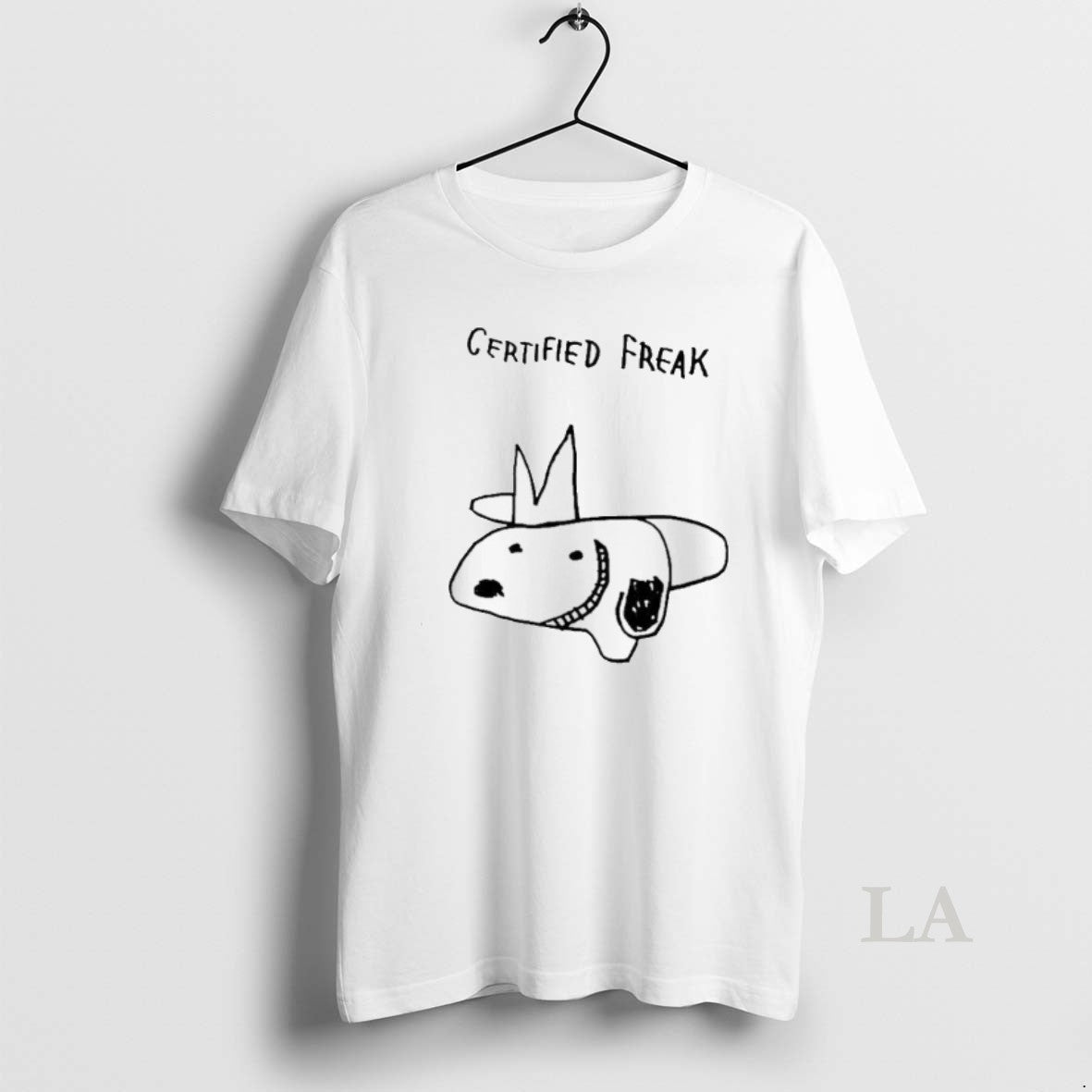 Original Certified Freak Funny Hand Drawn Character Doodle Graphic