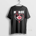 Original Cincinnati Reds Nurse Its A Work Of Heart Stethoscope Shirts