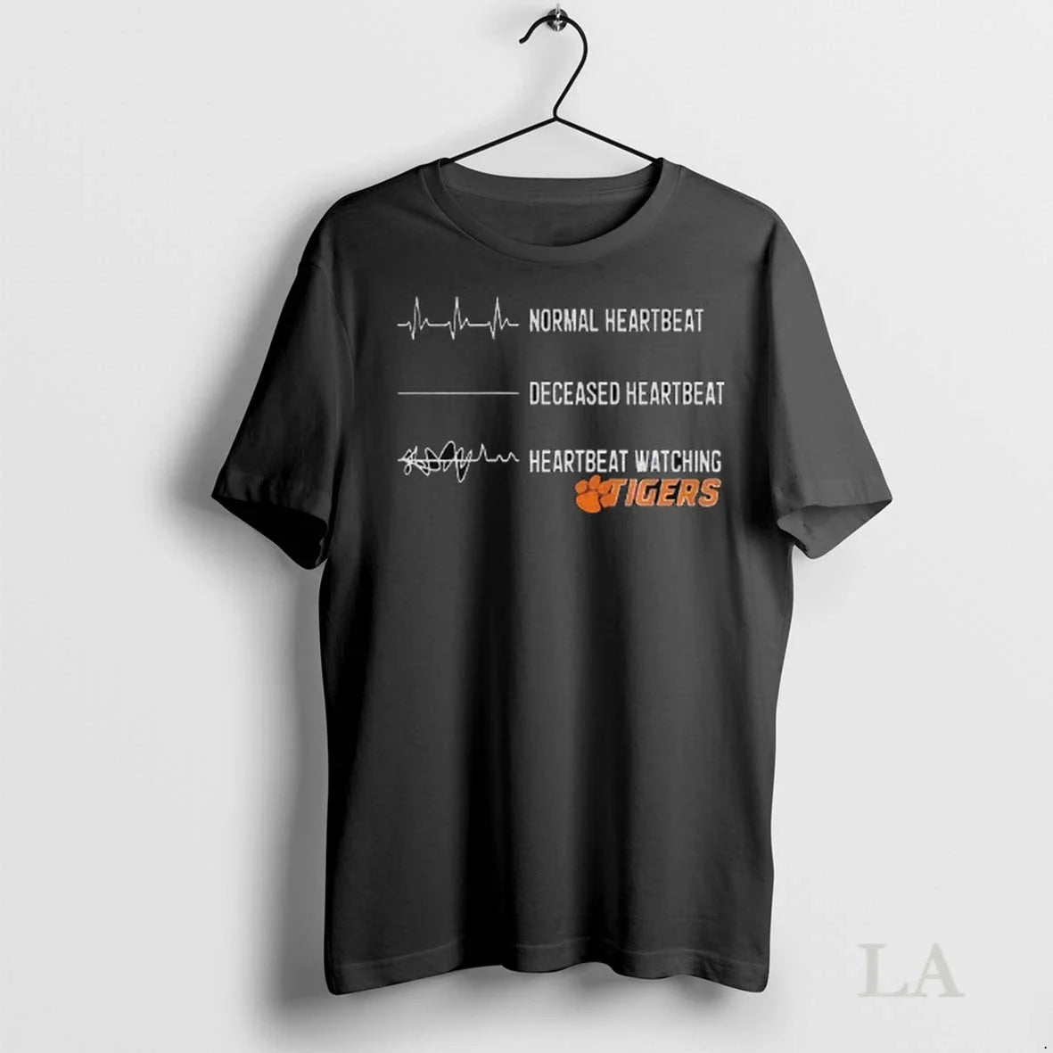 Original Clemson Tigers Football Normal Heartbeat Deceased Heartbeat Heartbeat Watching
