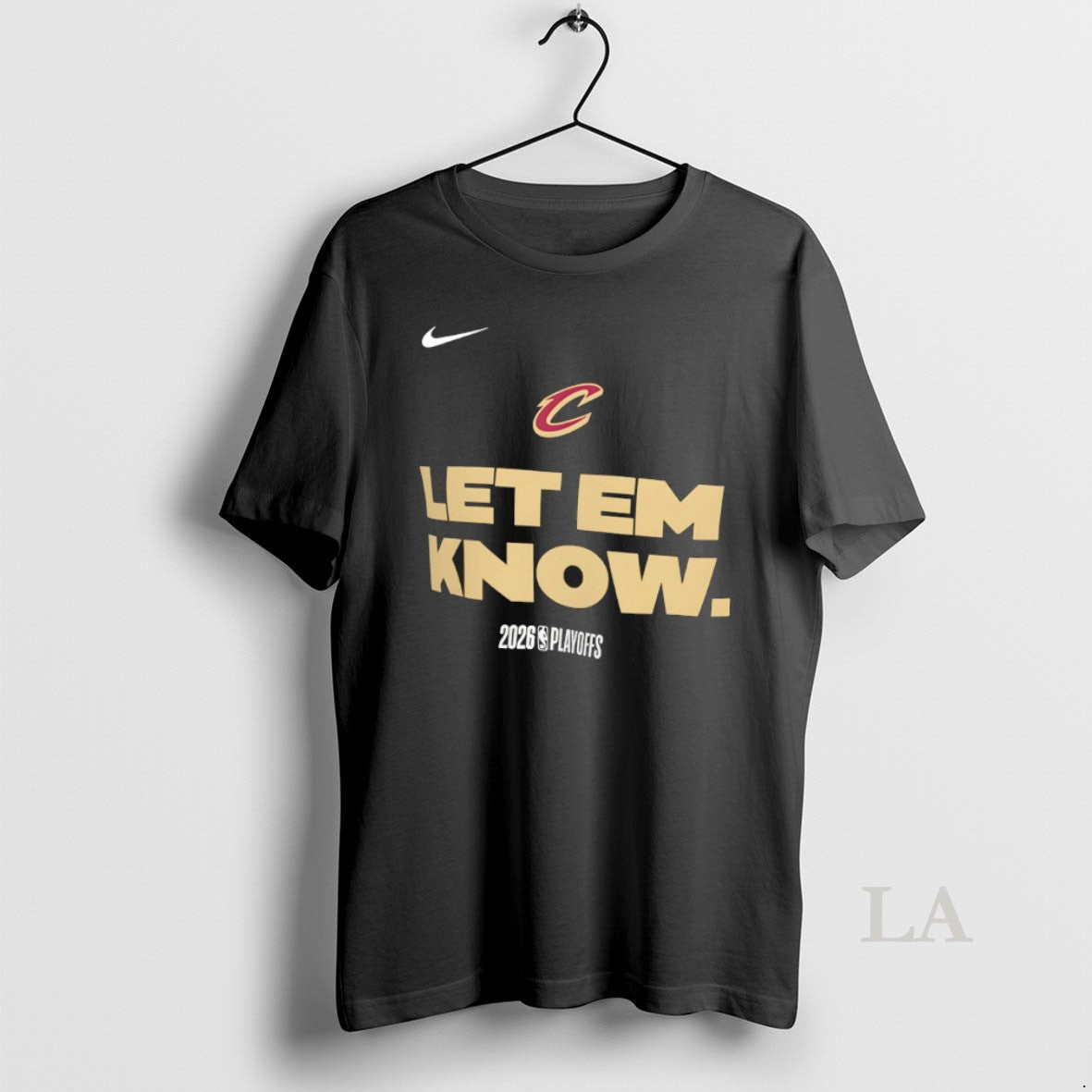 Original Cleveland Cavaliers Basketball Playoffs Nba 2026 Let Em Know Nike Logo