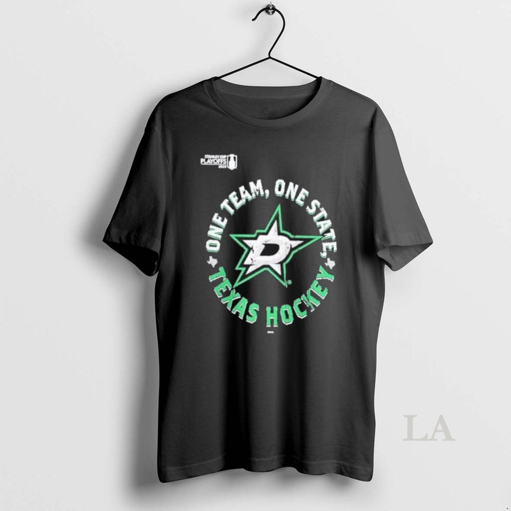 Original Dallas Stars One Team One State Texas Hockey 2026 Nhl Playoffs Slogan