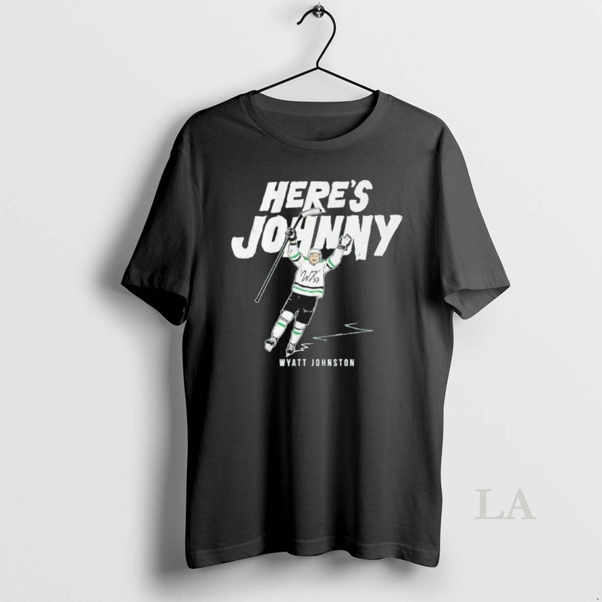 Original Dallas Stars Wyatt Johnston Heres Johnny