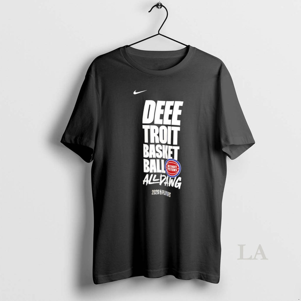 Original Detroit Pistons Basketball Deeetroit Basketball All Dawg 2026 Playoffs