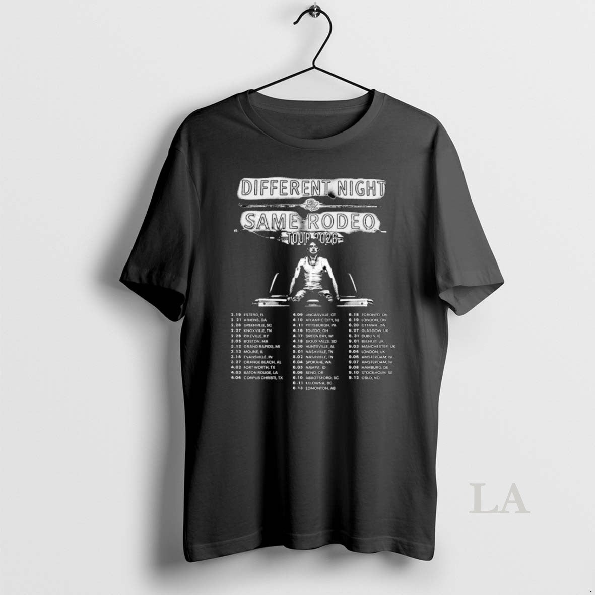 Original Different Night Same Rodeo 2026 Tour Long Sleve