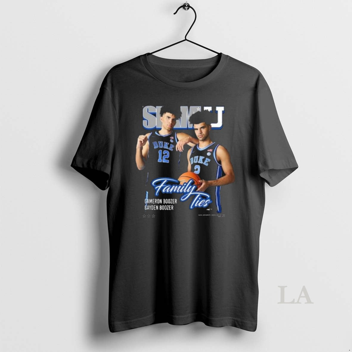 Original Duke Blue Devils Black Slam Slam Cover Tee Cameron And Cayden Boozer