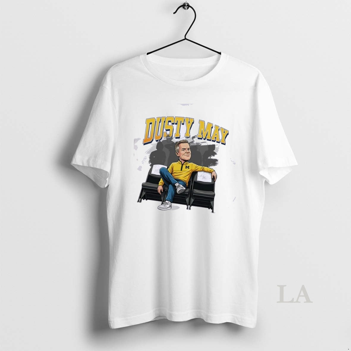 Original Dusty May University Of Michigan Basketball Aura Caricature