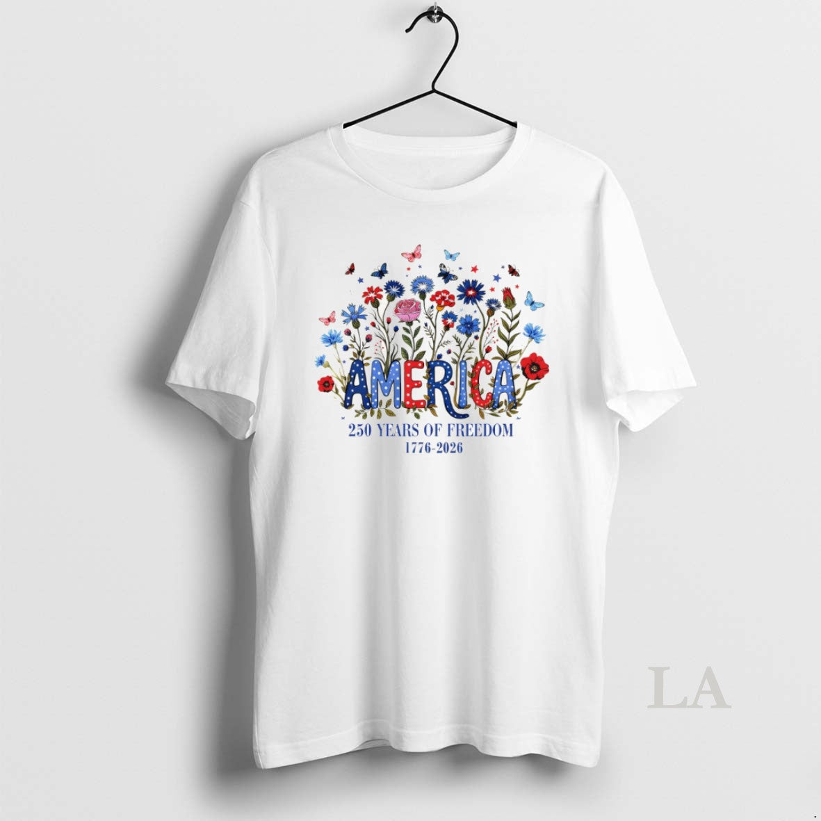 Original Floral 250th Anniversary Wildflower Independence Day
