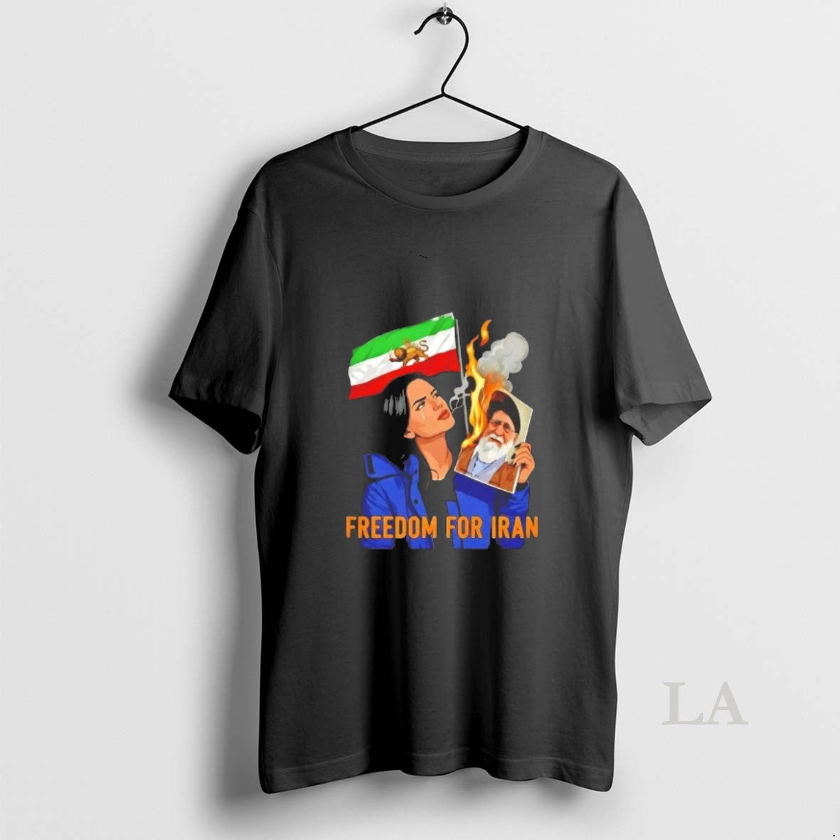 Original Freedom For Iran Protest Lion And Sun