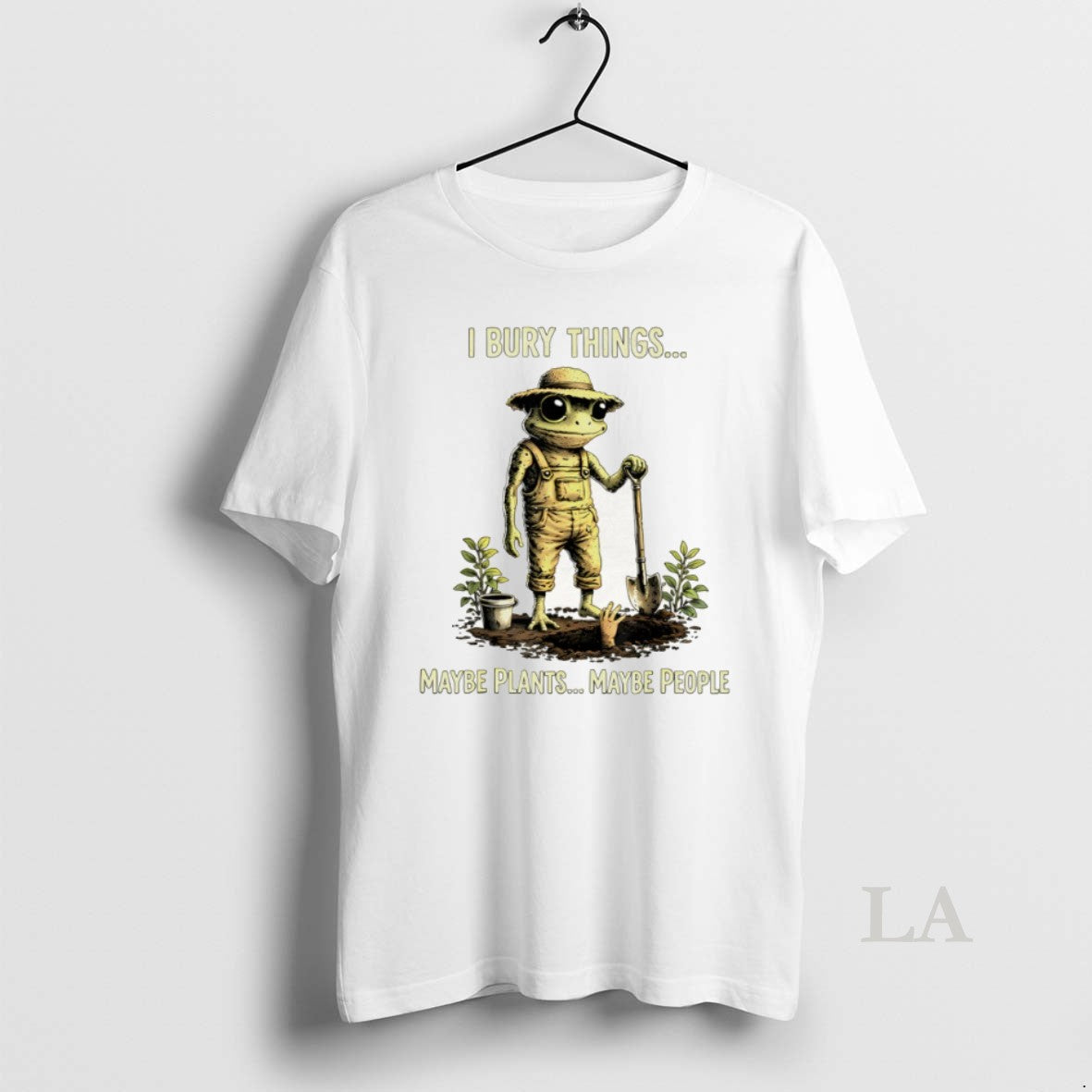 Original Frog Farmer I Bury Things Maybe Plants Maybe People Meme