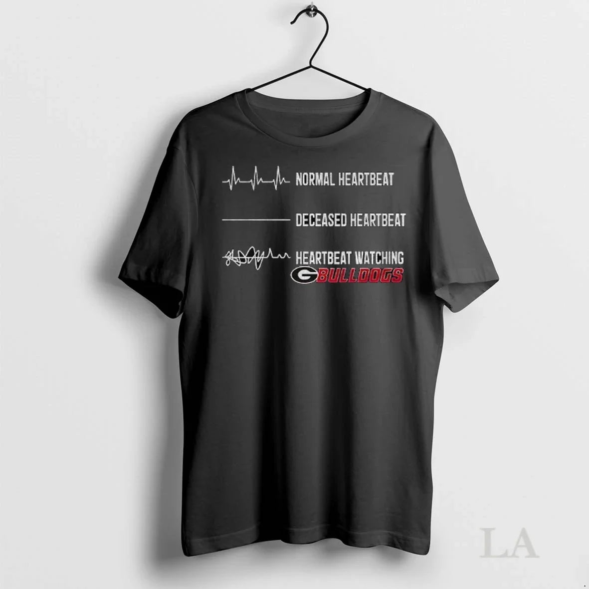 Original Georgia Bulldogs Normal Heartbeat Deceased Heartbeat Heartbeat Watching
