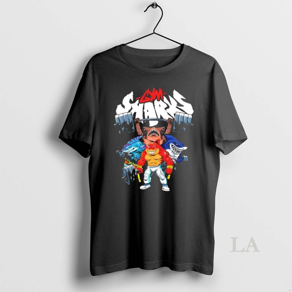 Original Gym Sharks Fitted Cartoon