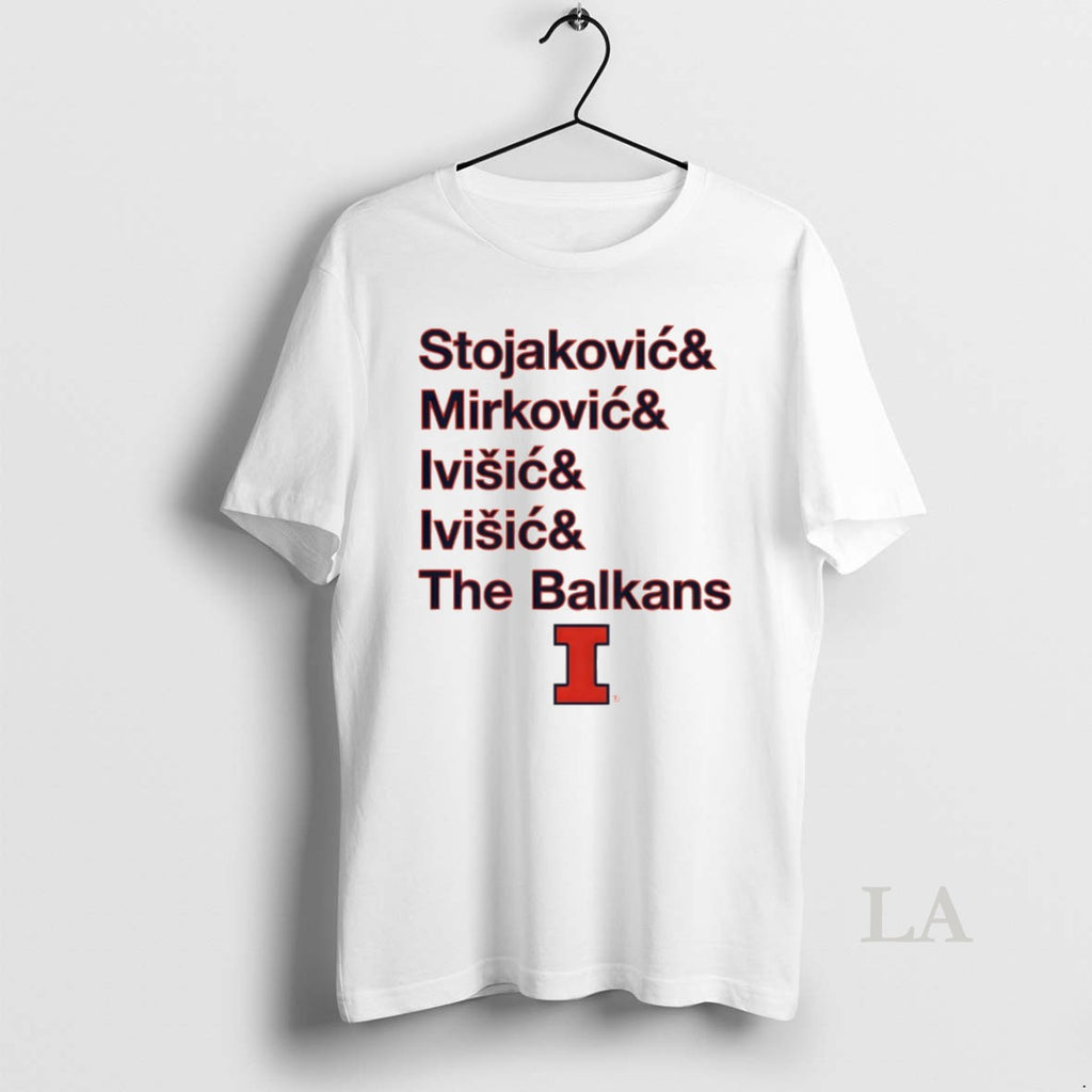Original Illinois Fighting Illini Mens Basketball The Balkan Bloc Stojakovic Mirkovic Ivisic The Balkan