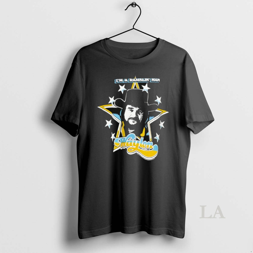 Original Im A Ramblin Man Waylon Jennings Star Graphic