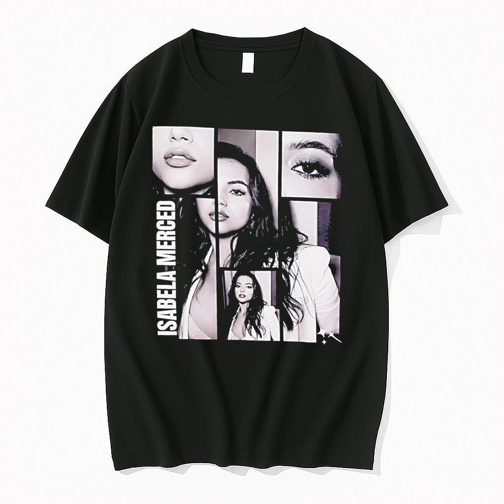 Original Isabela Merced Grid Style Graphic Tee Tshirts Jpg