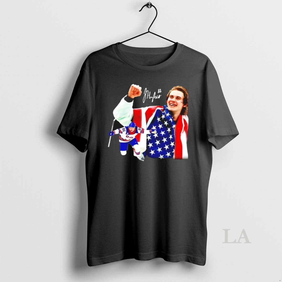 Original Jack Hughes Golden Goal Hero Usa Hockey Signature