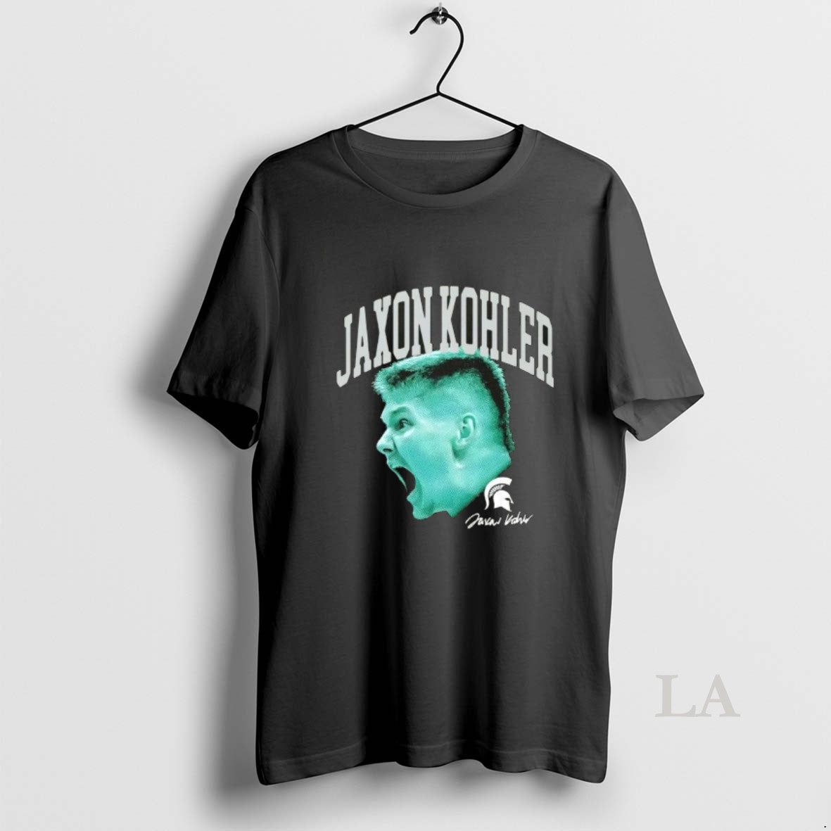 Original Jaxon Kohler Michigan State Spartans Big Head Forest Green