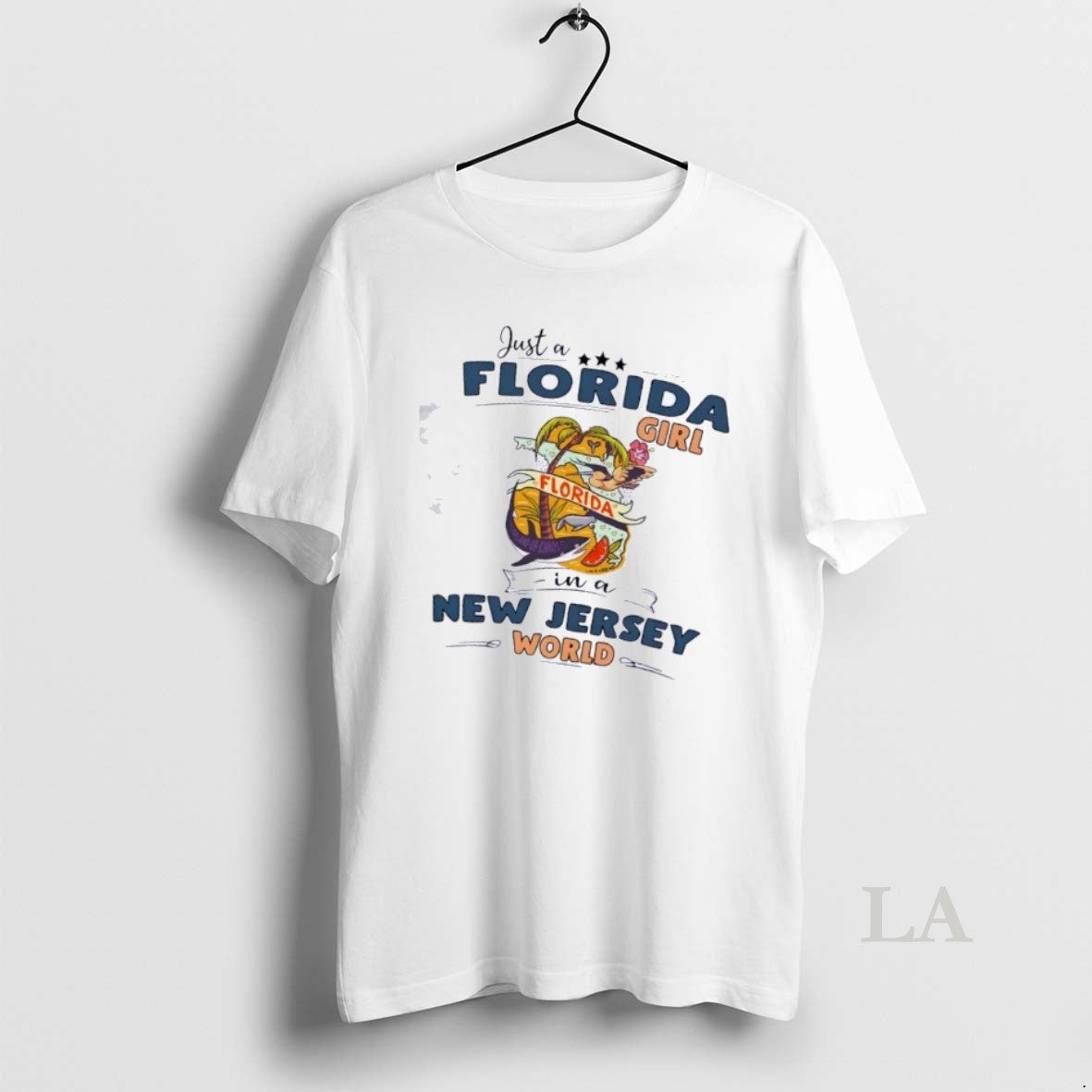 Original Just A Florida Girl In A New Jersey World Map
