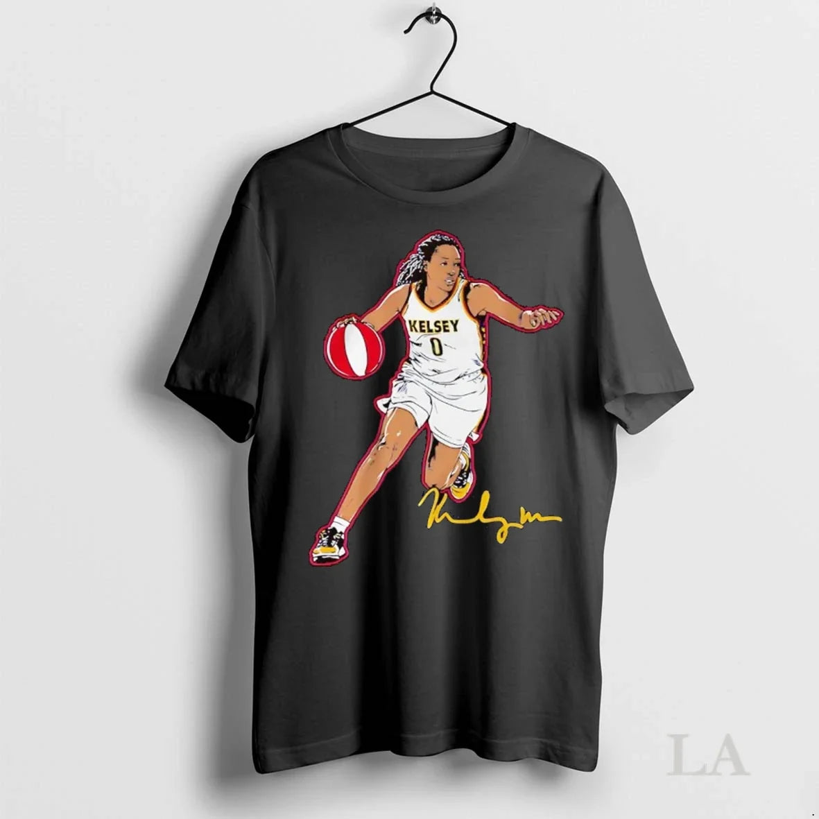 Original Kelsey Mitchell Dribbling Pose Signature Indiana Fever