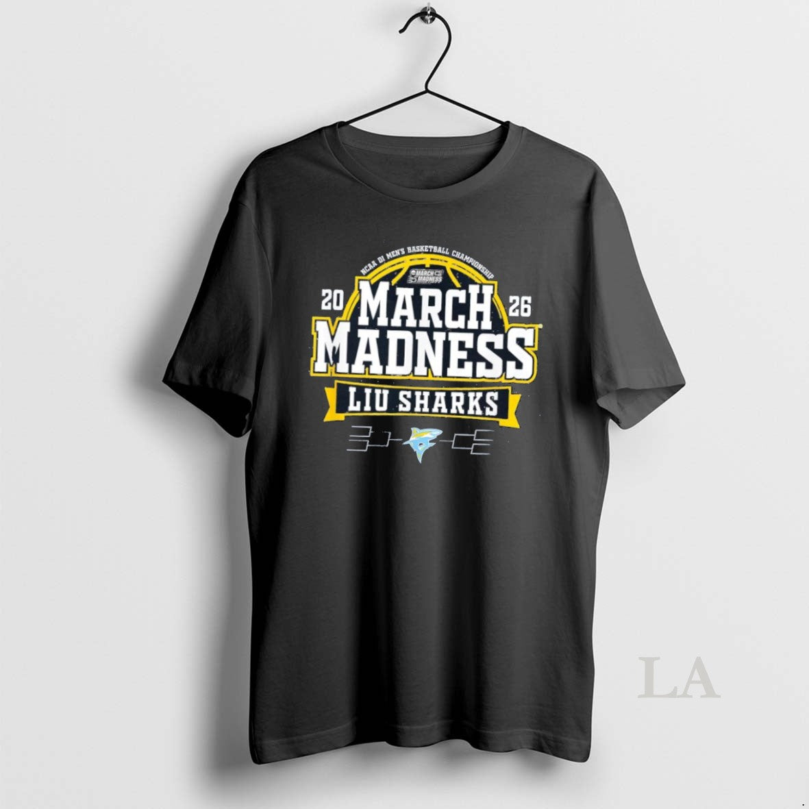 Original Long Island Liu Sharks 2026 March Madness Ncaa Mens Basketball Logo